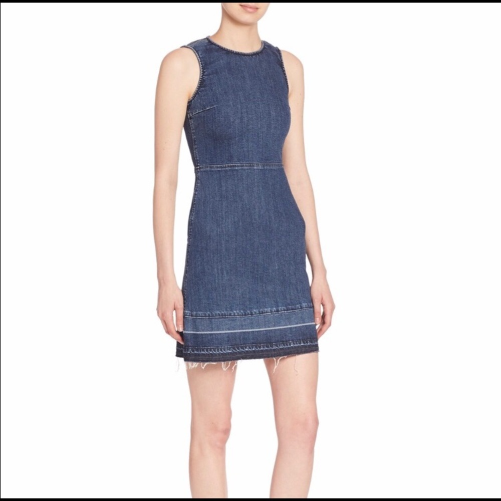 Theory blue denim mini dress - size 6